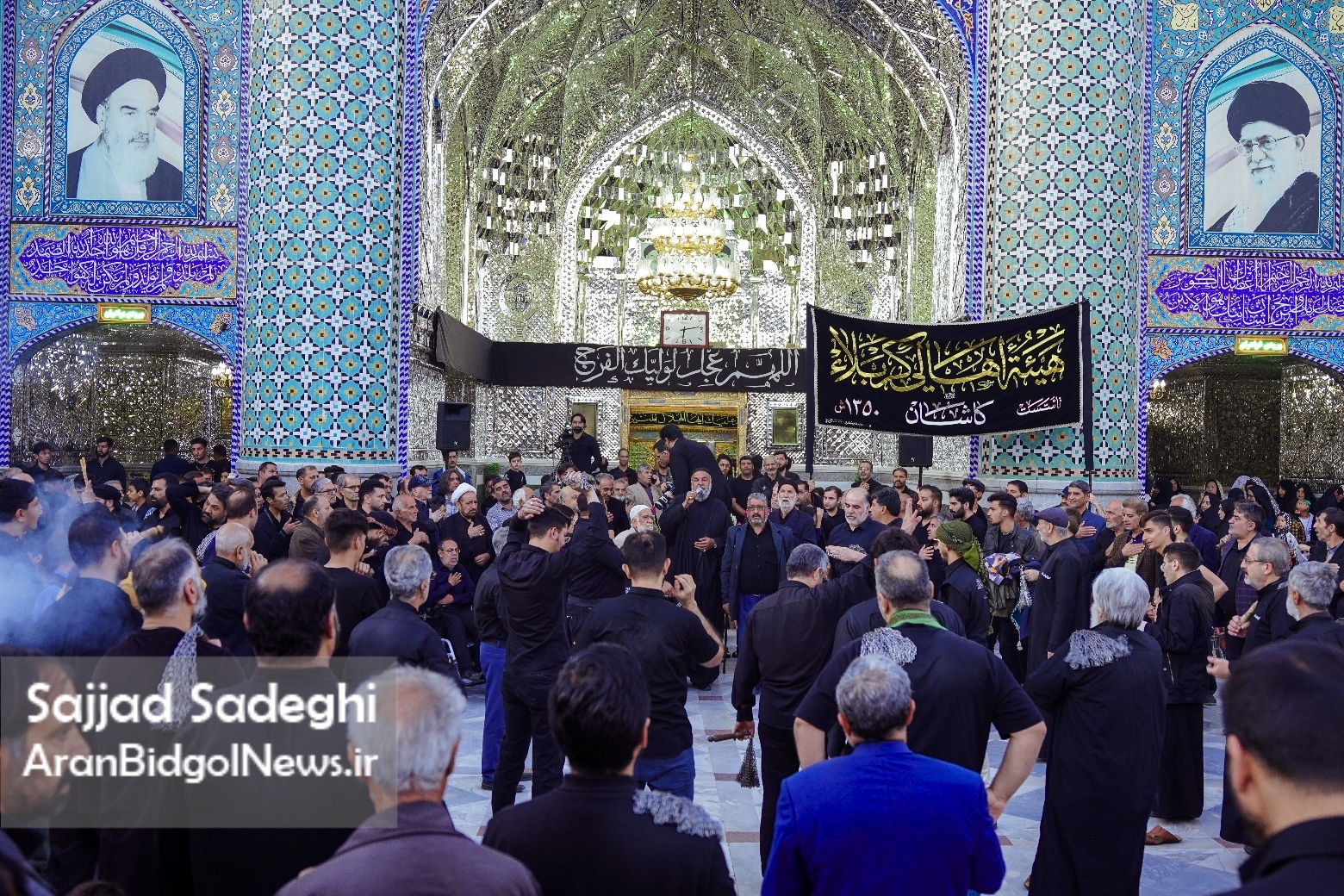 گزارش تصویری از عزاداری مردم برای سالروز شهادت امام علی (ع) در نجف ایران